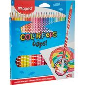 LAPIS DE COR COLORPEPS OOPS APAGAVEL 24 CORES - MAPED