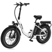 Bicicleta elétrica dobrável para pneus gordos. Bateria removível de lítio 48V 624WH. Pico de 1100w Motor sem escova