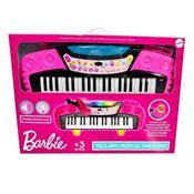 Teclado Musical Fabuloso C/ Microfone - Barbie | Fun Toys