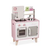 Cozinha Infantil feita em Madeira Macaron Rosa Janod