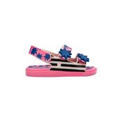 Sandália Infantil Rosa Estrelar Mini Melissa e Fábula