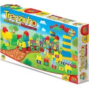 Jogo Blocos de Montar Trenzinho Alfabeto e Números - GGB Brinquedos