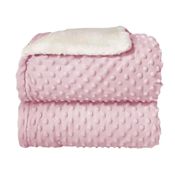 Cobertor Hug Fluffly Dots Rosa