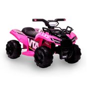 MINI QUADRICICLO ELETRICO INFANTIL 6V ROSA - BELFIX