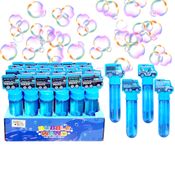24 Tubos de Bolha de Sabão Carrinhos Azul Policia para Festa Sacola Surpresa