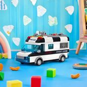 Carro de Policia 77 Peças Brinquedo com Som e Luzes