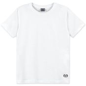 Camiseta Manga Curta Tigor T Tigre Lisa Branco