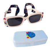 Óculos Infinity Cream com lentes polarizadas para Autistas + jogo dos sentidos