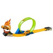 Pista de Corrida com Loop 360° e Carrinho de Fricção - 13 Peças - Brinquedo Infantil Radical e Educativo - Sortido