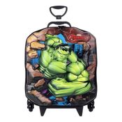 Mochila Infantil Com Carrinho Hulk Verde Maxtoy 3850