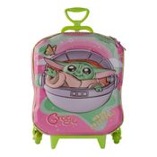 Mochila 3d Star Wars Grogu Rosa Verde Maxtoy 3861