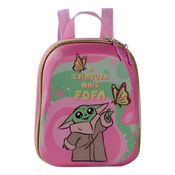 Mochila Escolar Star Wars Grogu Rosa Maxtoy 3861