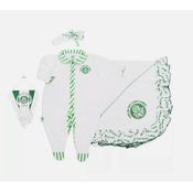 Kit Maternidade Palmeiras Feminino com Manta e Tiara Oficial
