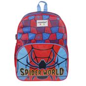 Mochila Escolar G Infantil Menino Spider World Container Kids