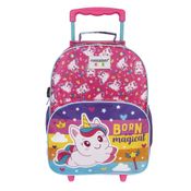 MALA ESCOLAR G C/ RODINHAS Infantil Menina - Unicórnio