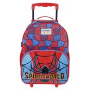 Mala Escolar G com Rodinhas Infantil Menino Spider World Container Kids