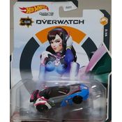 *Embalagem danificada* Hot Wheels Character Cars Overwatch - D.VA