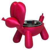 Comedouro Bebedouro 3D Elevado Cães Gato Pet Tigela Inox