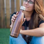 Garrafa Térmica 500ml em Aço Escovado Rosé