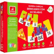 Quebra-Cabeça Brincando com Sílabas - Brincadeira de Criança