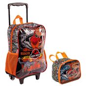 Kit Mochila Lanheira Sestini Jurassic M Battle Preto
