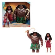 Bonecos Moana e Maui - Conjunto de Viajante - Filme Moana 2 - Princesas Disney - Mattel