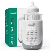 Aquecedor de Mamadeira GROWNSY com Recurso Inovador de Elevação Automática, 10 em 1 Rápido Aquecedor de Mamadeira com Luz Noturna, Preserva Nutrientes