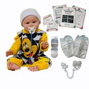 Bebê Reborn Boneco Menino; Toma Banho - Carequinha