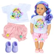KIT ROUPA BONECA PARA OUR GENERATION - CONJUNTO PÁSCOA - 4 PÇS