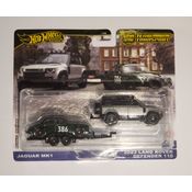 Hot Wheels Car Culture  Team Transport - Jaguar MK1 & 2023 Land Rover Defender 110