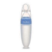 Colher Dosadora para Papinha em Silicone com Ventosa Azul - Buba
