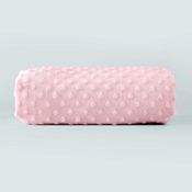 Cobertor Hug Fleece Dots Fun Bons Sonhos Rosa