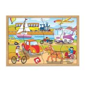 Quebra-Cabeça Madeira - Meios de Transporte