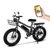Bicicleta Elétrica Two Dogs Bigfoot T1 750w 48v Aro 20 c/ Alarme e 2 Lugares