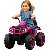Quadriciclo Elétrico Infantil Bang Toys Bravo G4 Rosa 12V