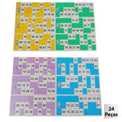 Cartelas de Bingo com 24 Peças - Tudo em Caixa