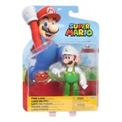 Boneco Luigi de Fogo de 10cm - Super Mario