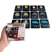 Jogo da Memória Acessível com Escrita em Braile Reciclado 5 pares