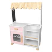 Kit Livro Mercadinho Infantil de Madeira - Rosa Bebe