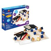 Carimbo Pedagogico Letras E Numeros C/40 Pecas