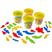 Massa Para Modelar Criativa Art Kids Dinossauro Familia