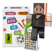 Boneco Jazz Ghost 15 cm com Acessórios  e Chaveiro Coleção Youtubers