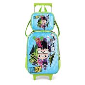 Kit Mochila De Rodinha Jovens Titans Go + Lancheira