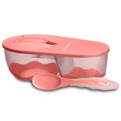 Prato Fundo com Divisórias e Colher - Funny Meal - Meninas - Multkids Baby