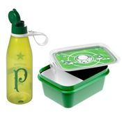 Kit Presente do Palmeiras com Marmita de 850ml e Garrafinha de 530ml Verdão