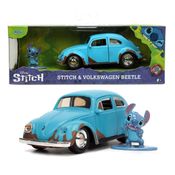 Stitch e Volkswagen Beetle Fusca - Disney - Hollywood Rides - 1/32 - Jada