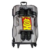 Mochila de Rodinhas 3D Maxtoy Hotwheels Nigth Shifter Cinza
