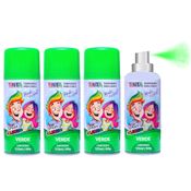 KIT 4 SPRAY DE CABELO TUD0244 - VERDE PUBLICAR