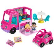 Fisher-Price Little People Barbie - Caminhão de Cupcake Musical com 9 Peças para Brincadeiras de Faz de Conta - Para Crianças a Partir de 18 Meses