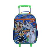 Mala Escolar Infantil G com Rodinhas Looney Tunes Azul Dermiwil